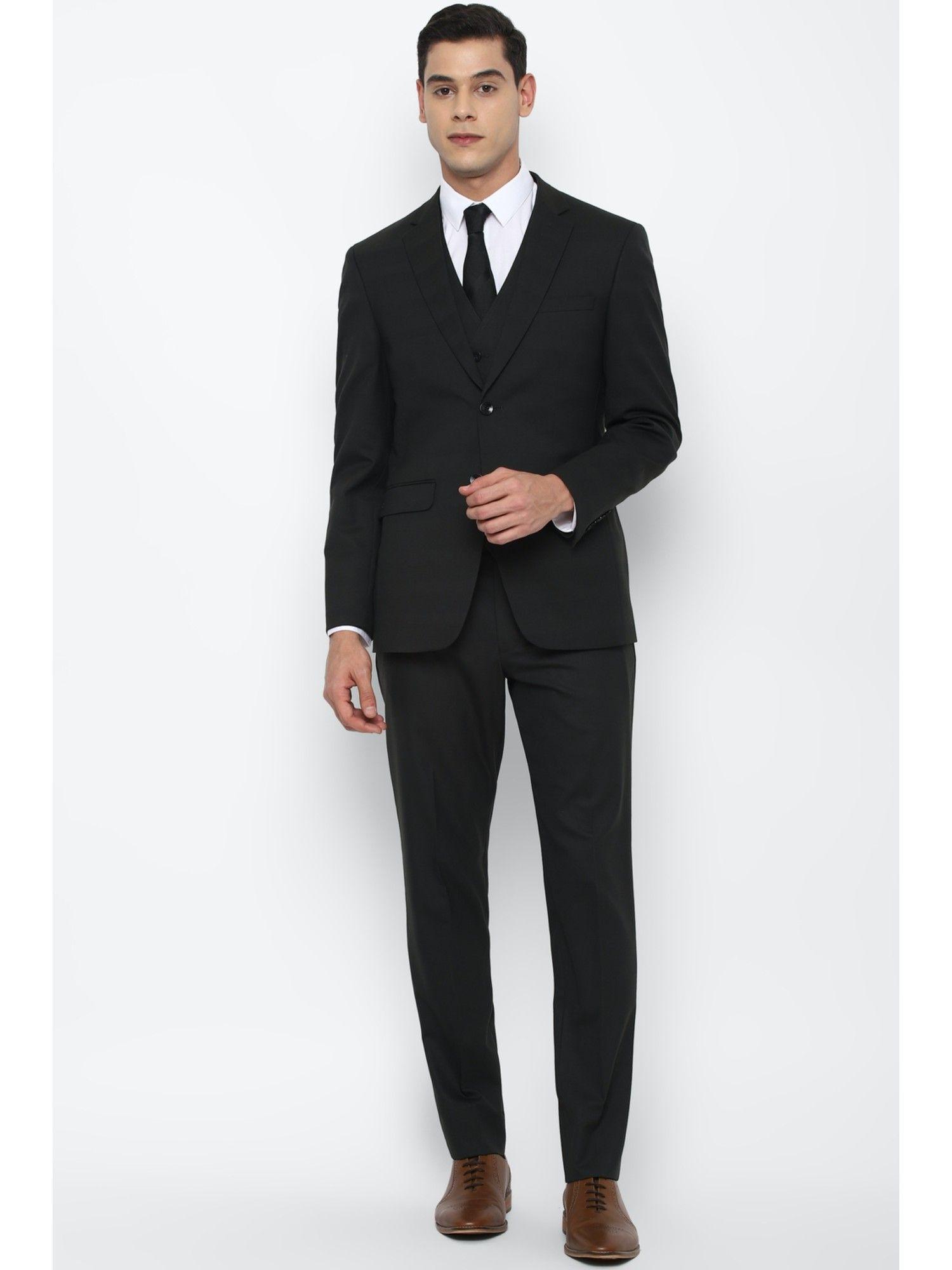 black three piece suit