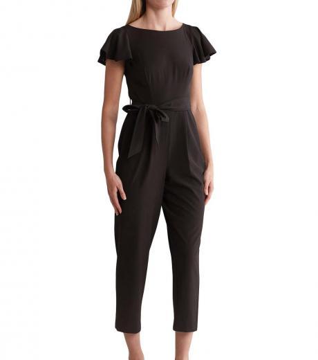 black tie waist jumpsuit