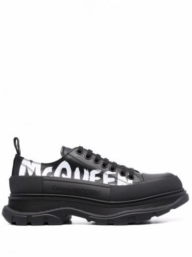 black tread slick sneakers