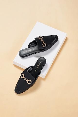 black trim casual women flat shoes