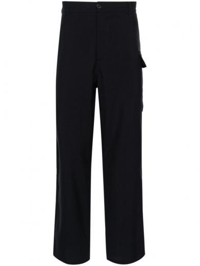 black tropical wool trousers