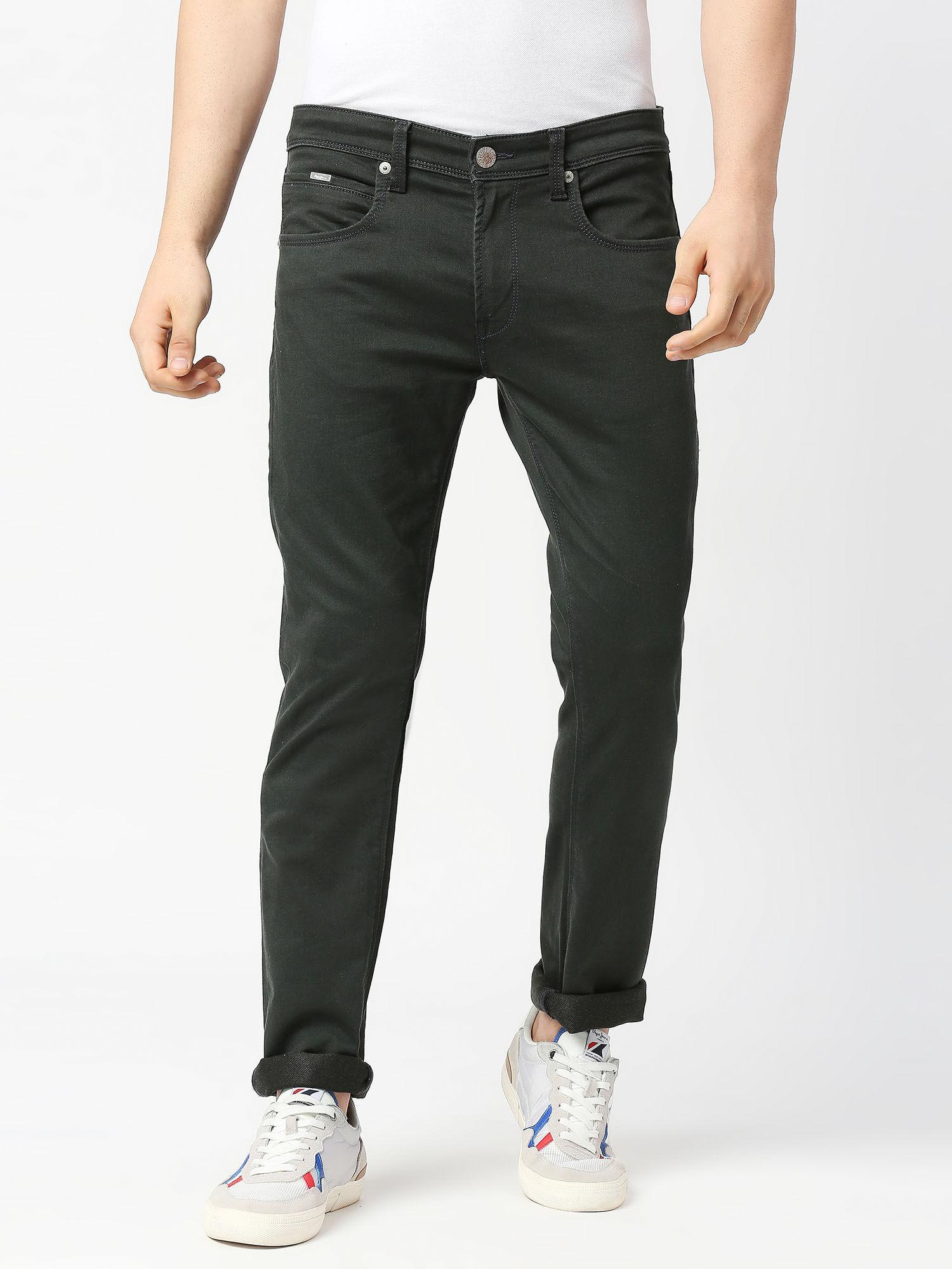 black vapour slim fit mid waist jeans