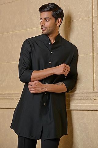 black viscose polyester shirt kurta