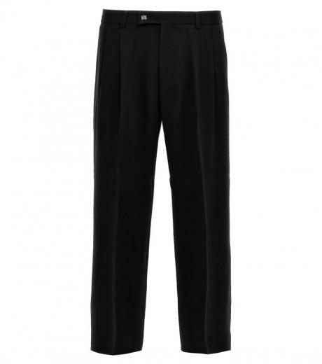 black wide leg pants