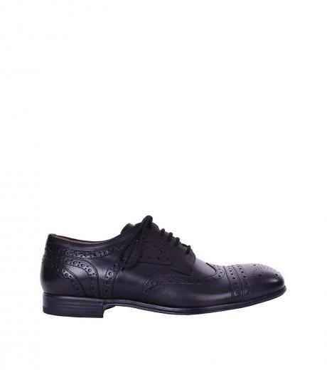 black wingtip lace ups