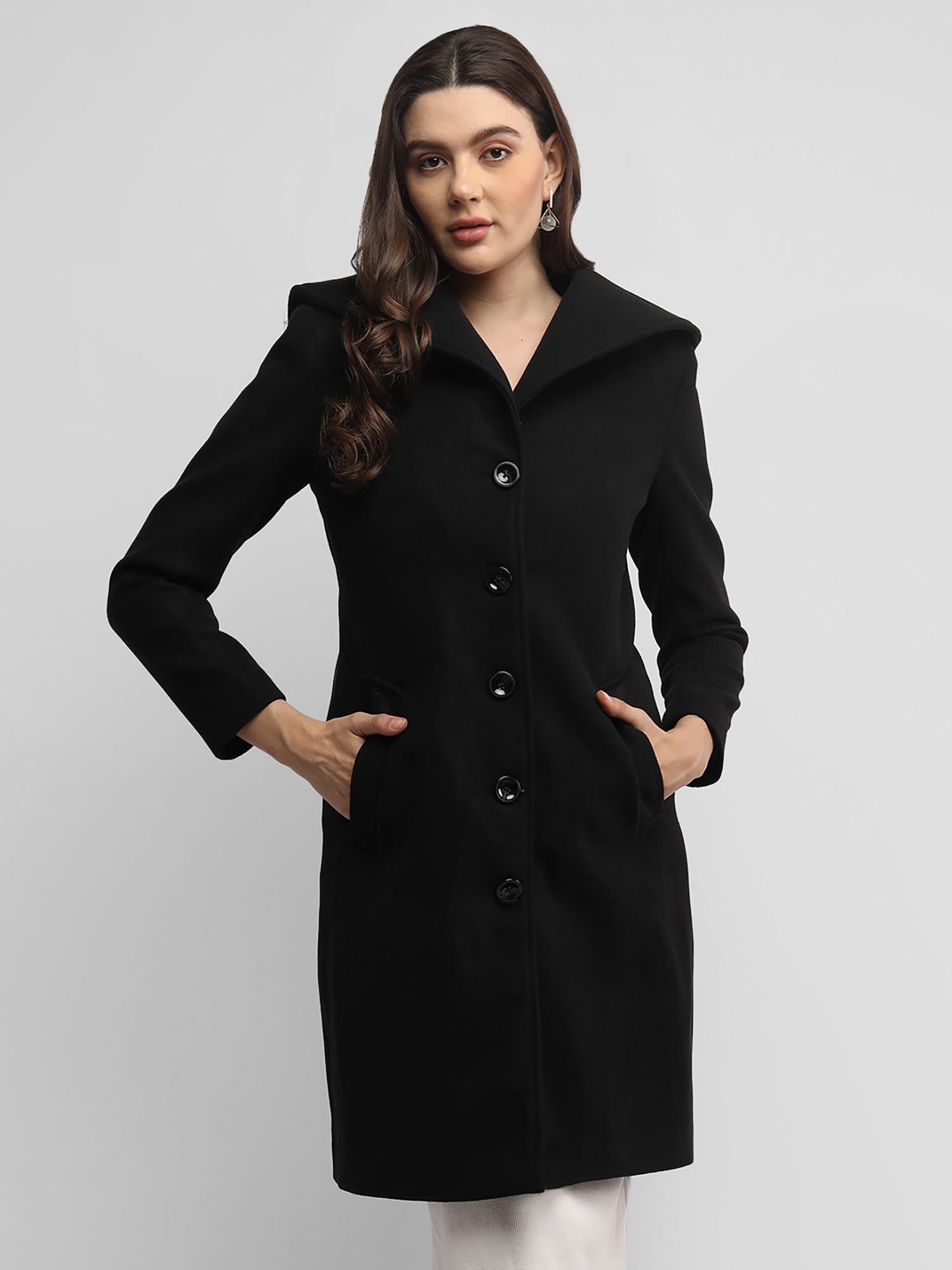 black winter coat