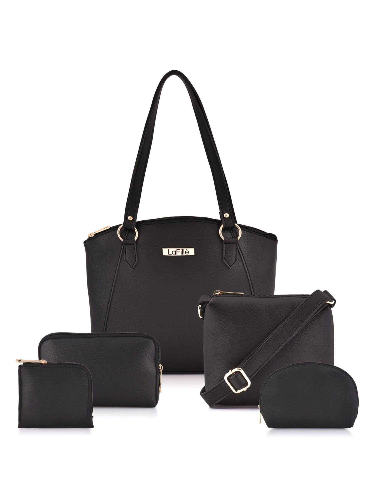 black women's shoulder bag (set of 5)