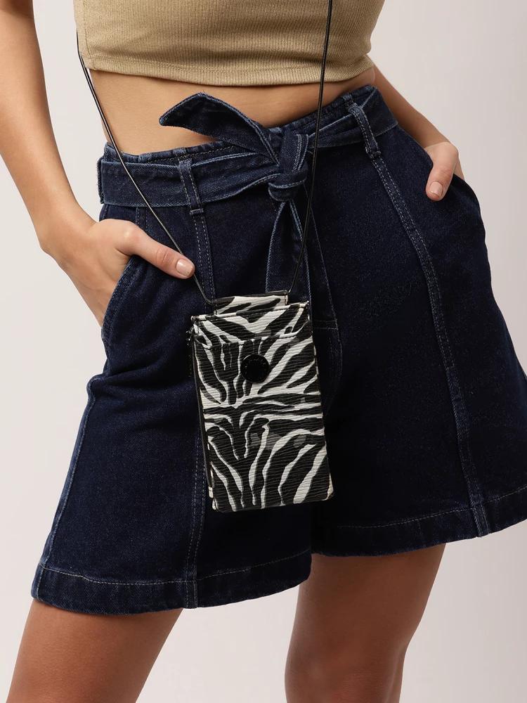 black women printed crossbody bag