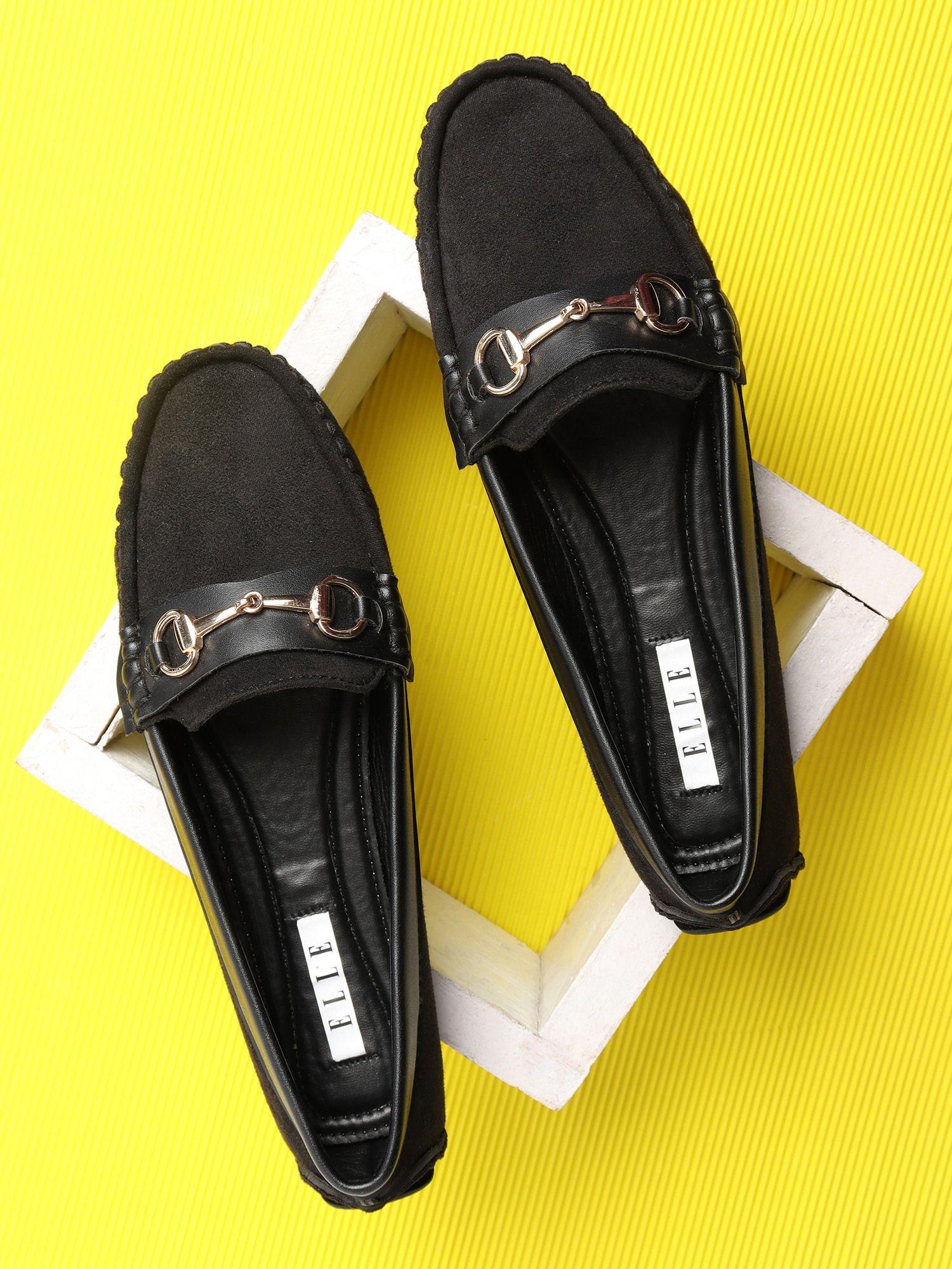 black women slip on loafers