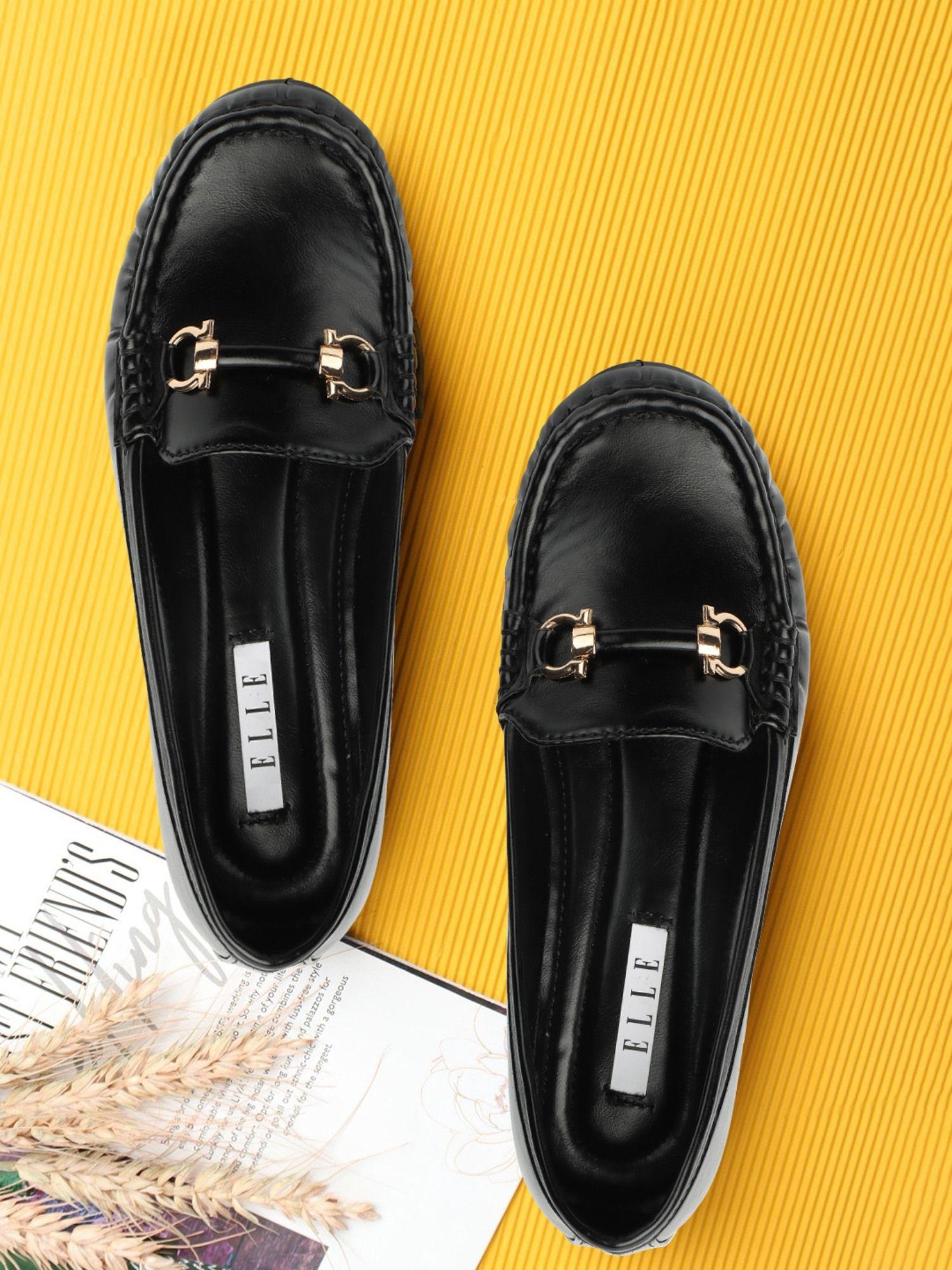 black women slip on loafers