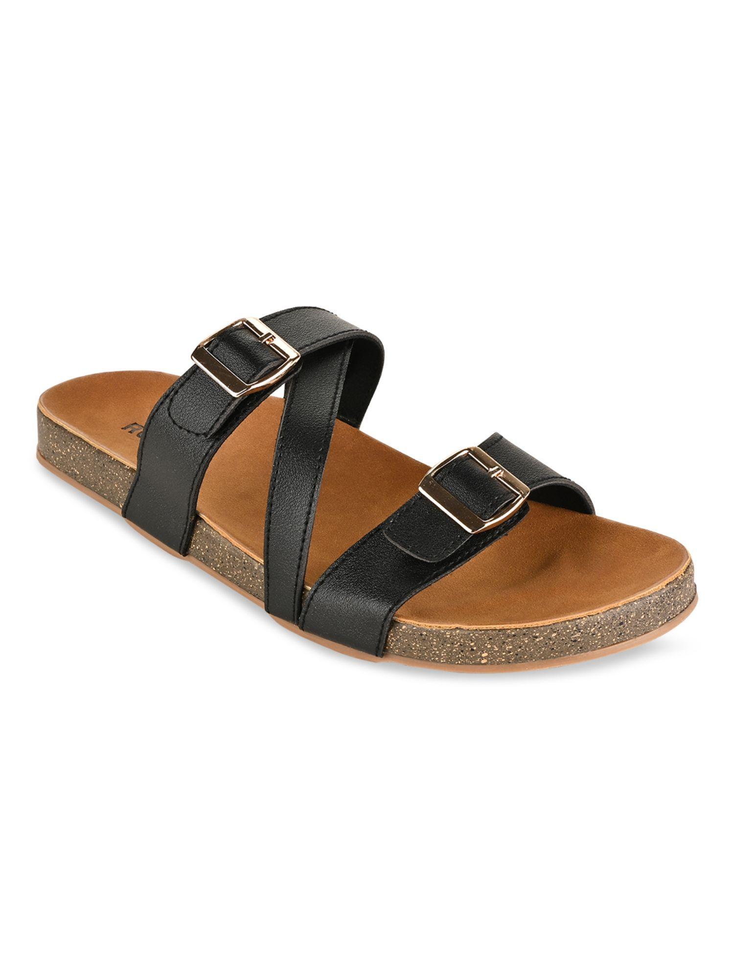 black women solid casual sandal