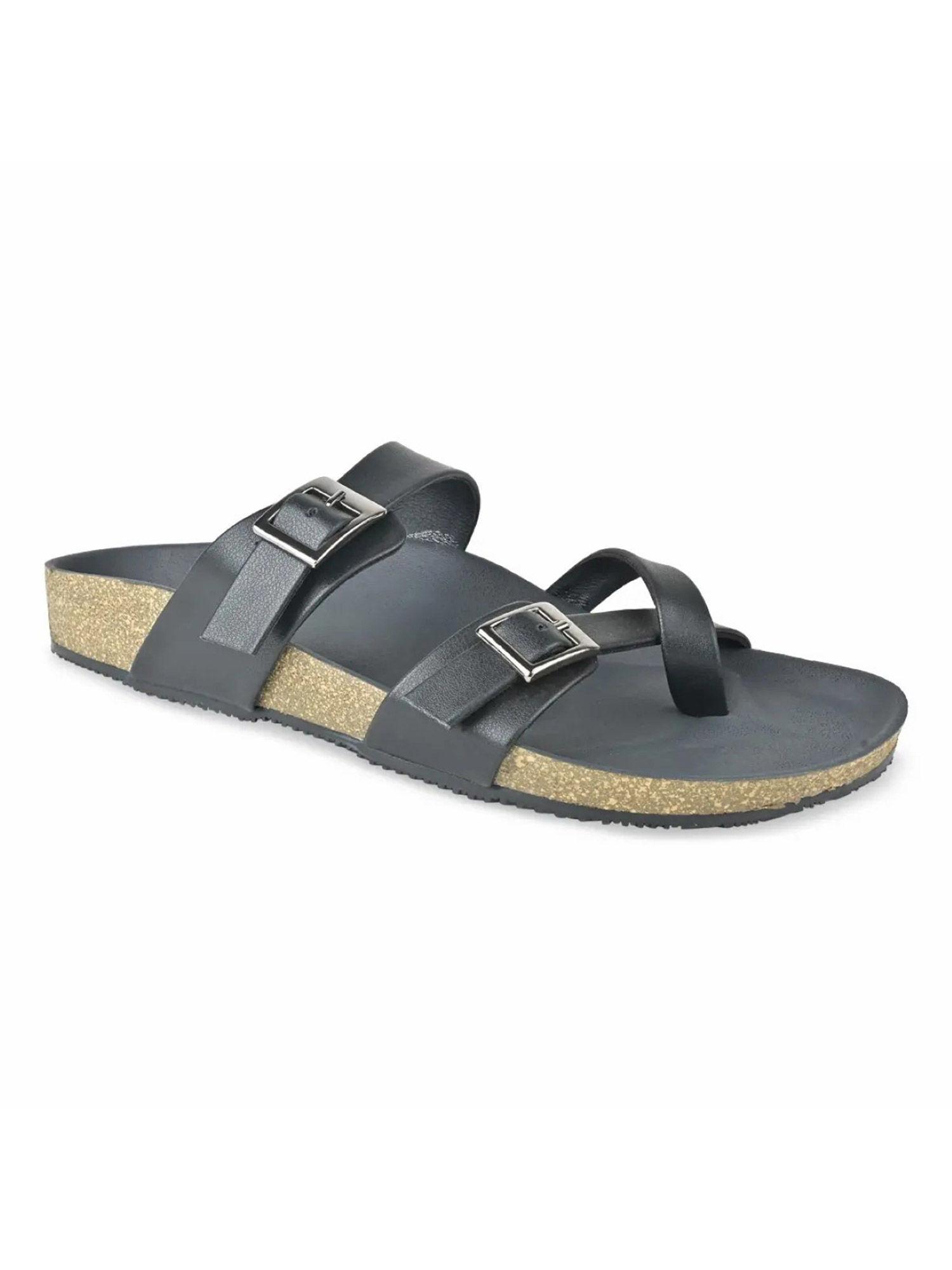 black women solid casual sandals