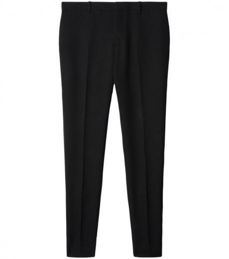 black wool skinny trousers