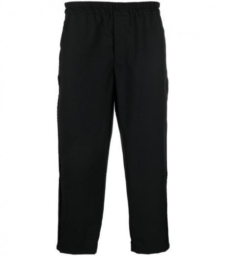 black wool sweatpants