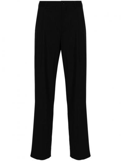 black wool trousers