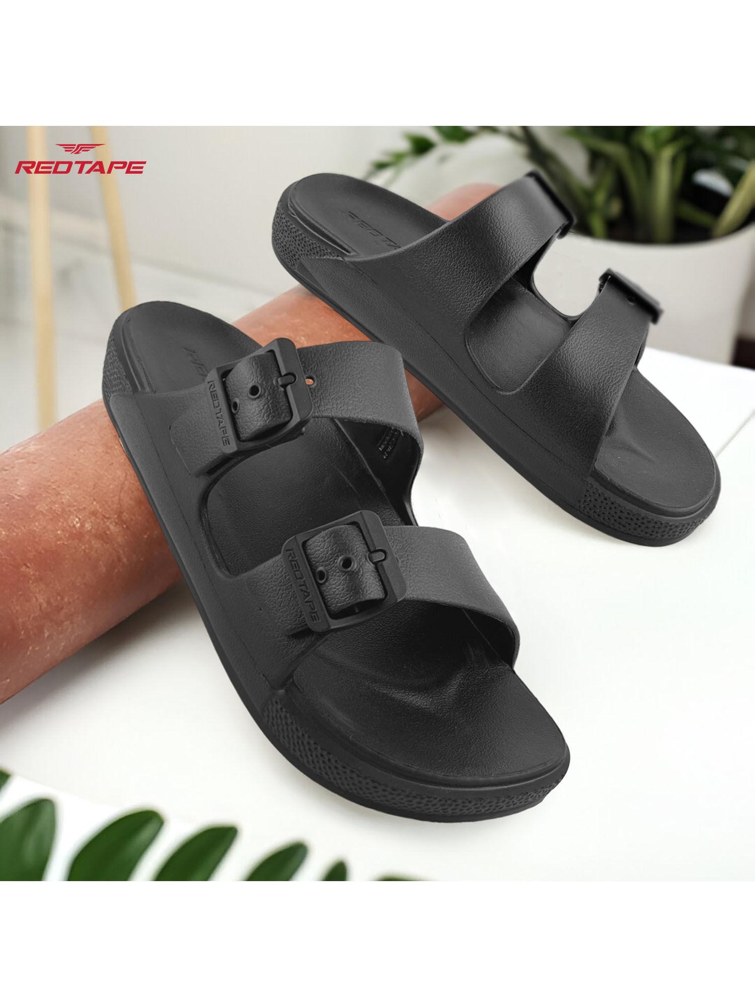 black wovens eva comfort sandals