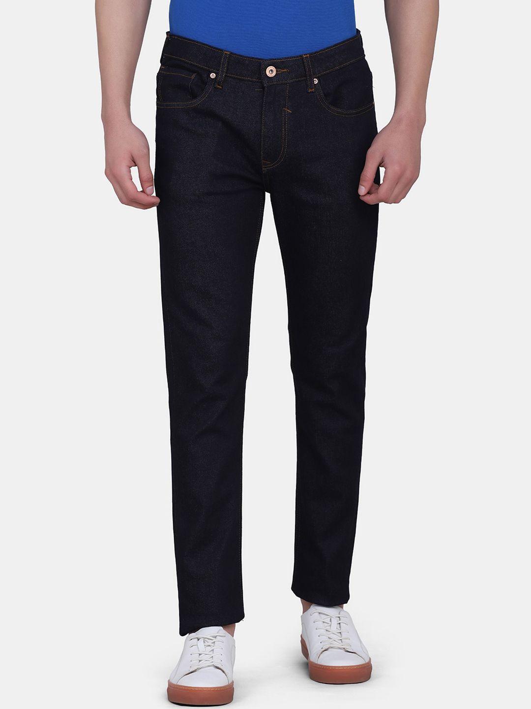 blackberrys men blue yonk skinny fit low-rise stretchable jeans