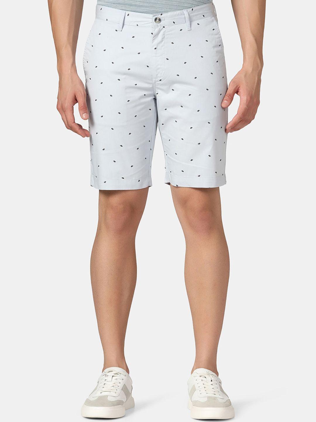 blackberrys men conversational printed slim fit pure cotton shorts