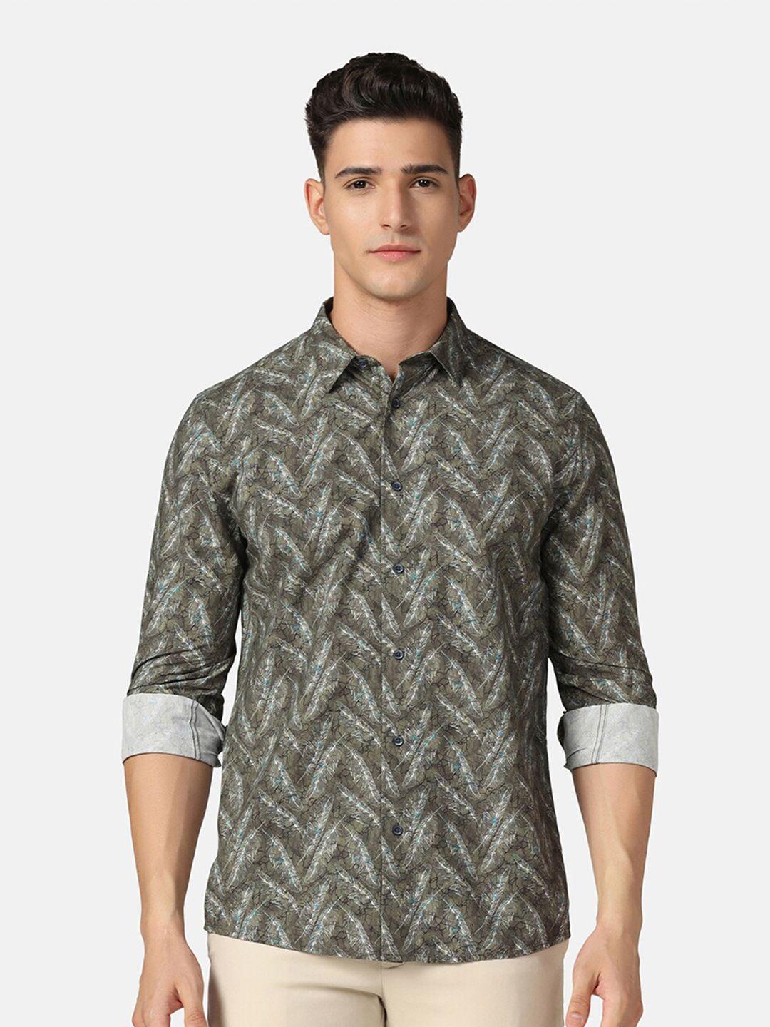 blackberrys indian slim graphic printed slim fit casual shirt