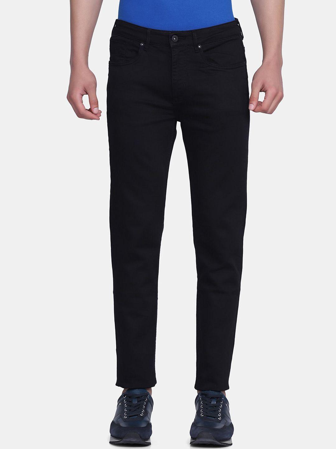 blackberrys men black skinny fit low-rise jeans