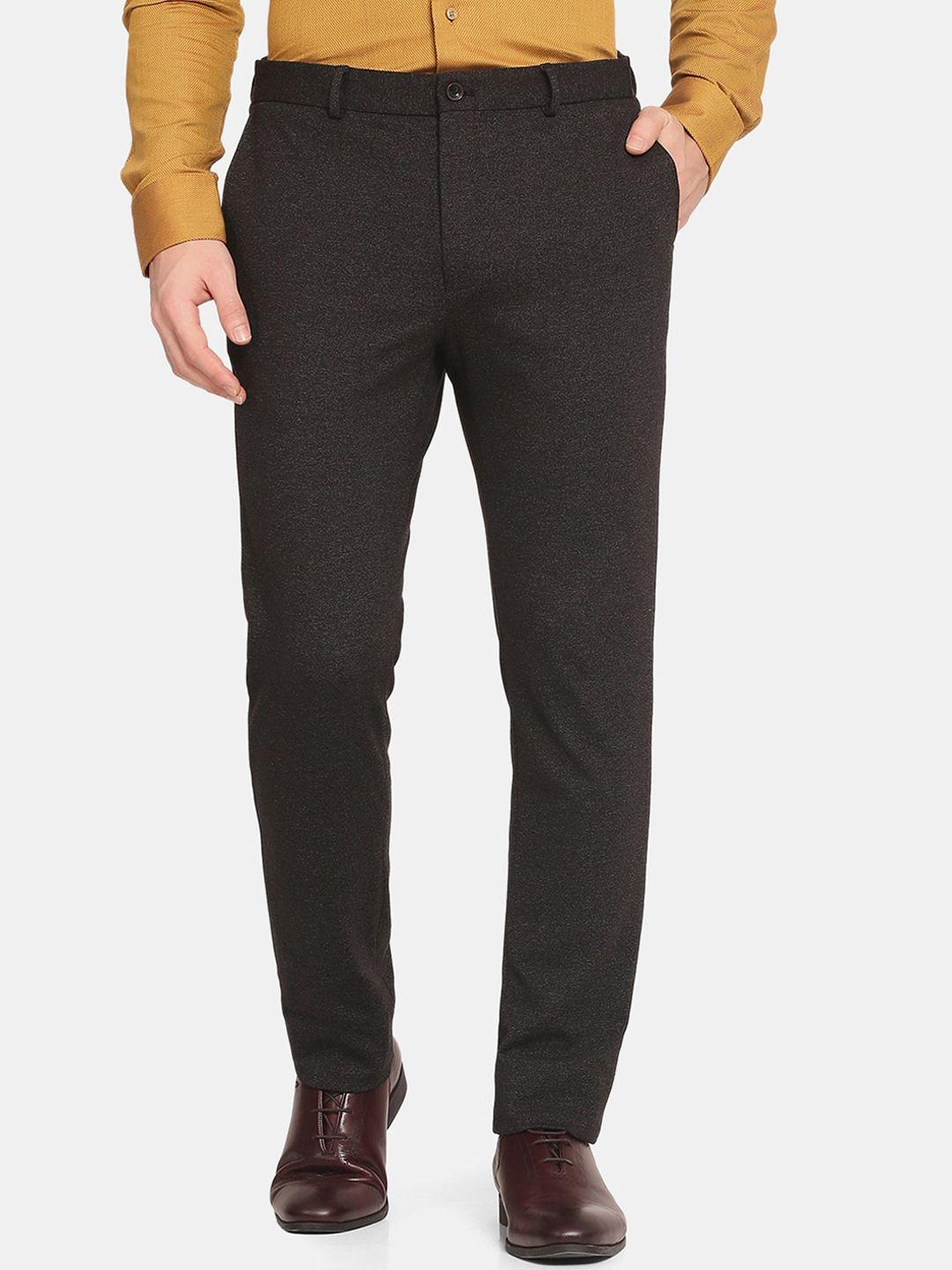 blackberrys men black slim fit trousers