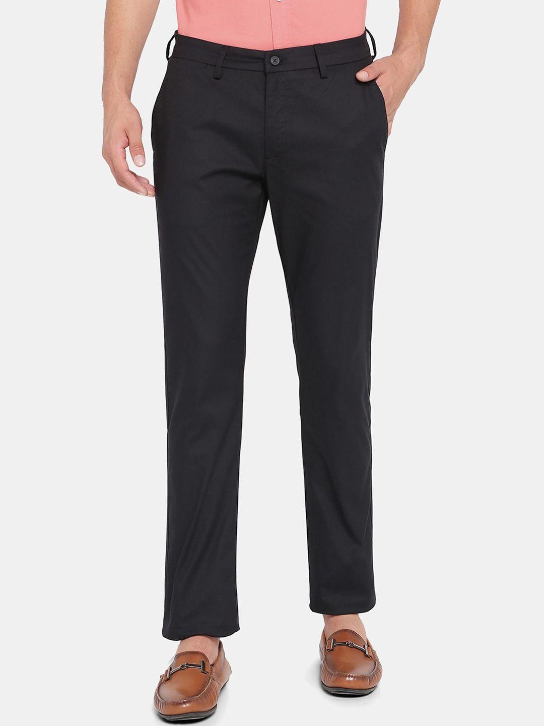 blackberrys men black slim fit trousers