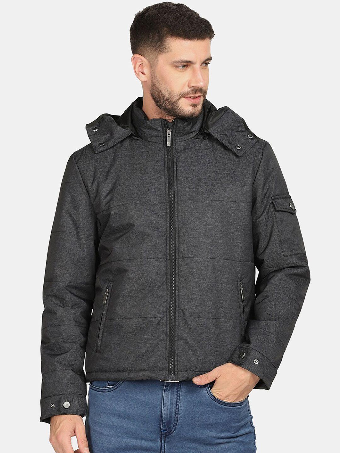 blackberrys men black solid padded jacket