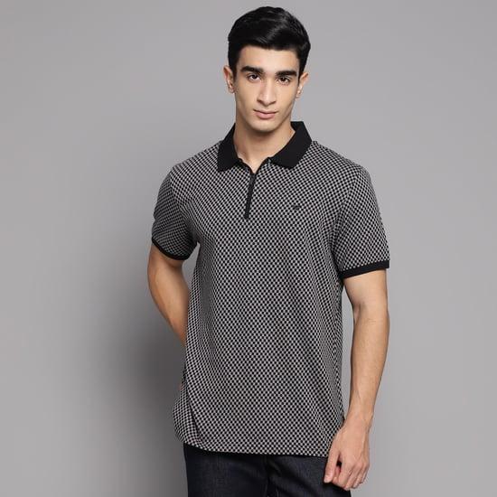 blackberrys men checked polo t-shirt