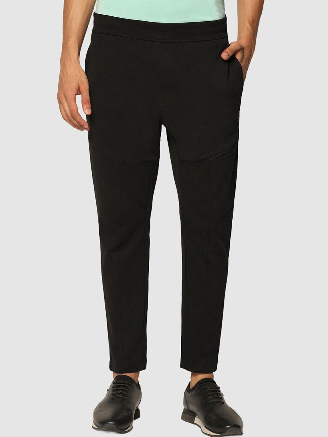 blackberrys men cotton mid-rise slim-fit track pants