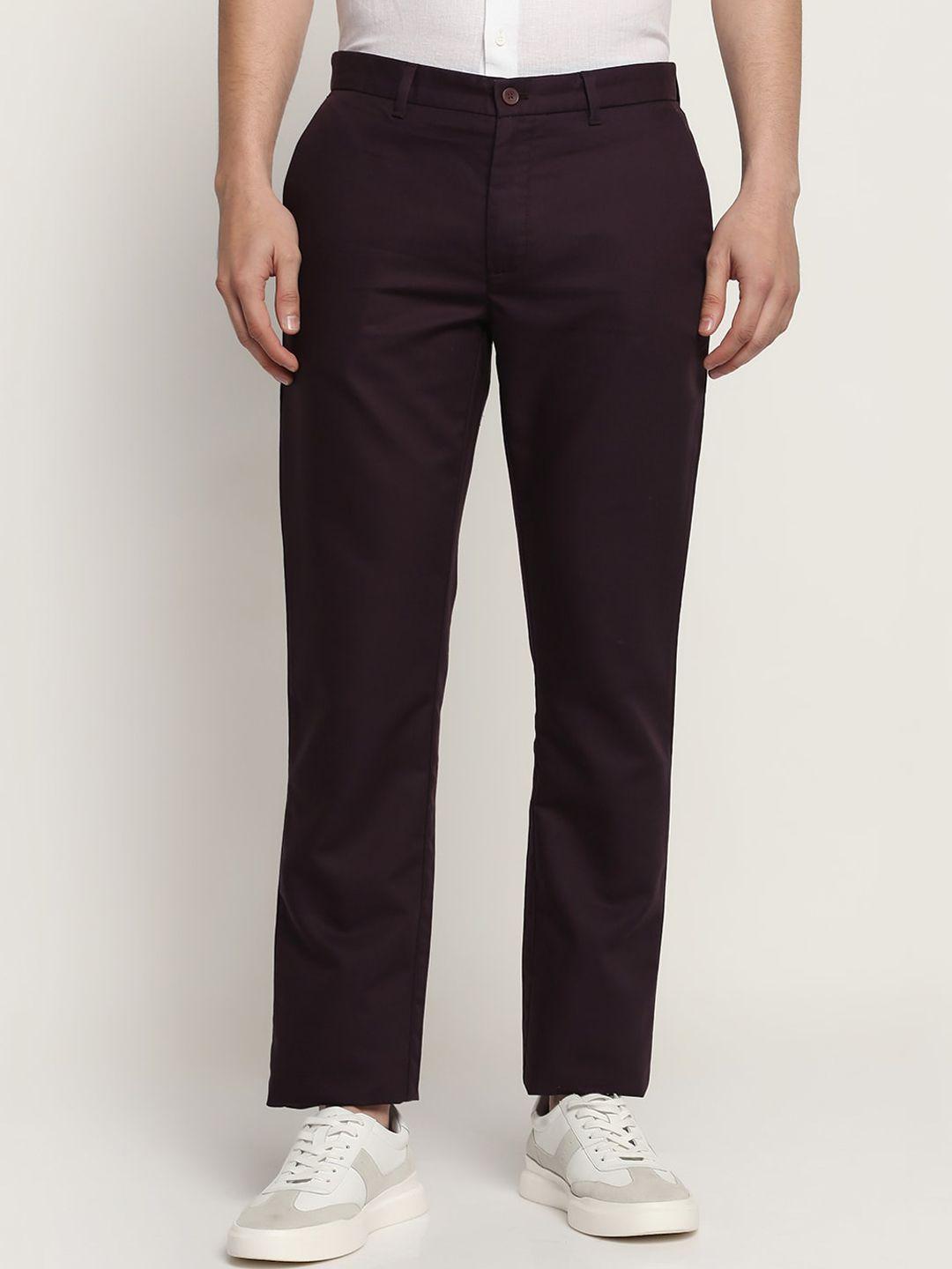 blackberrys men mid-rise slim fit chinos trousers