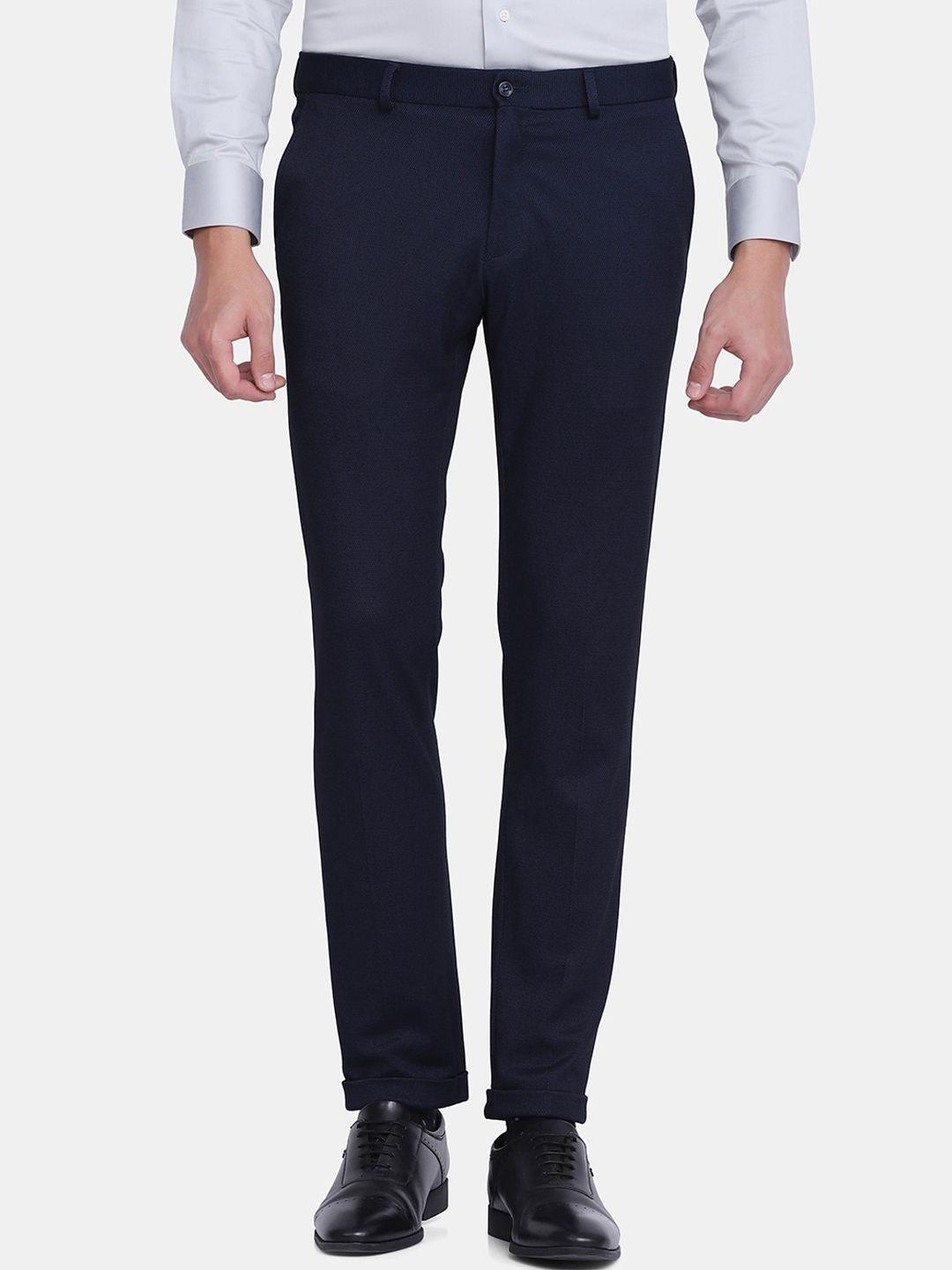 blackberrys men navy blue phoenix skinny fit chinos trousers