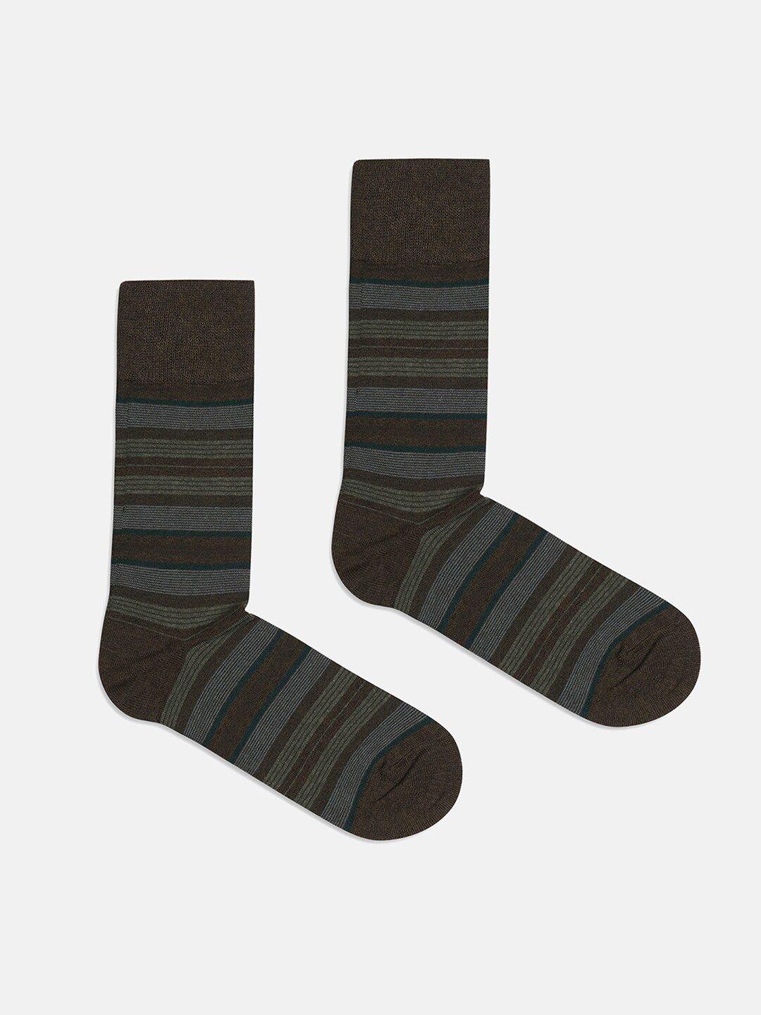 blackberrys men patterned calf-length socks