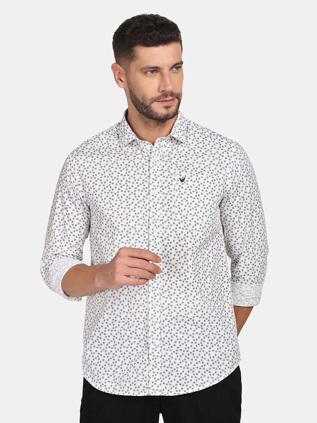 blackberrys men slim fit floral printed casual shirt