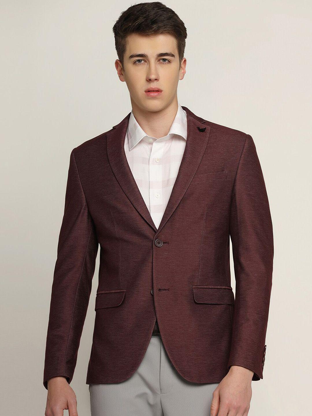 blackberrys men slim-fit single-breasted blazer