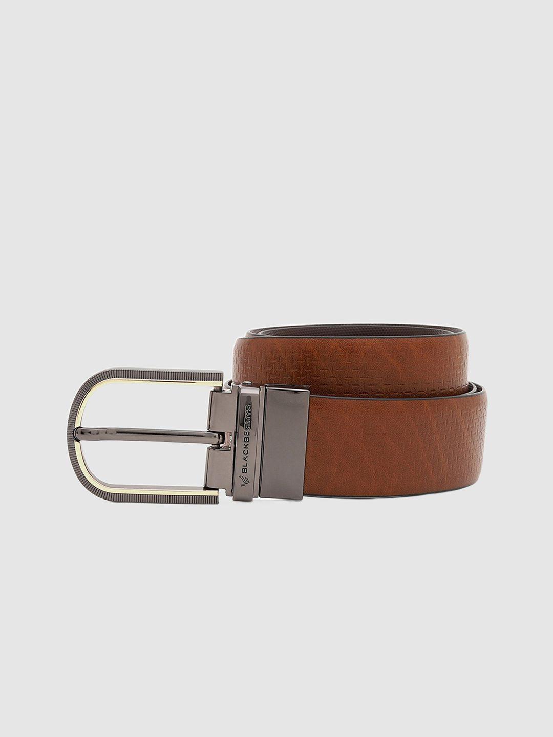 blackberrys men textured leather reversible belt