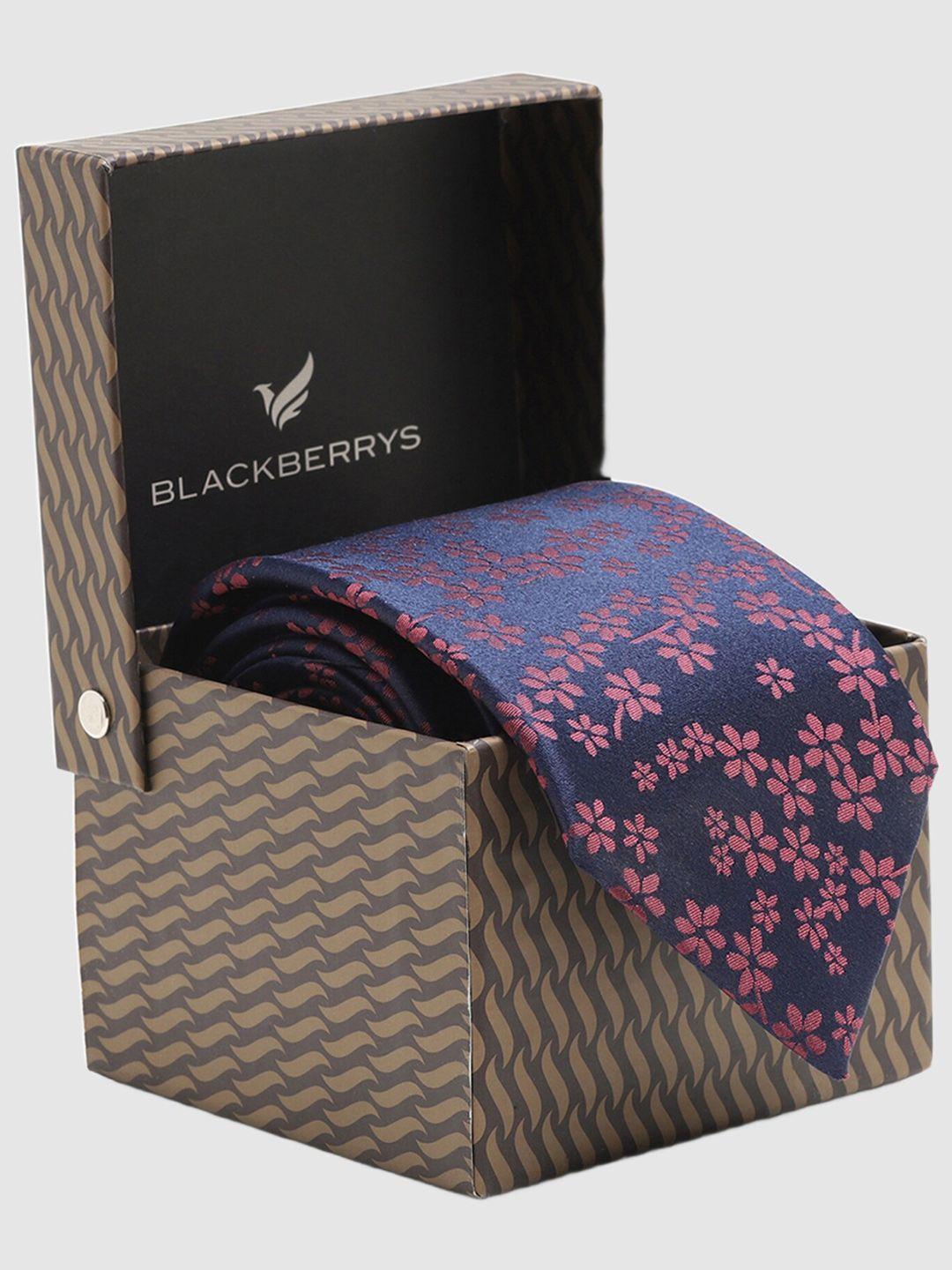 blackberrys men woven design broad tie