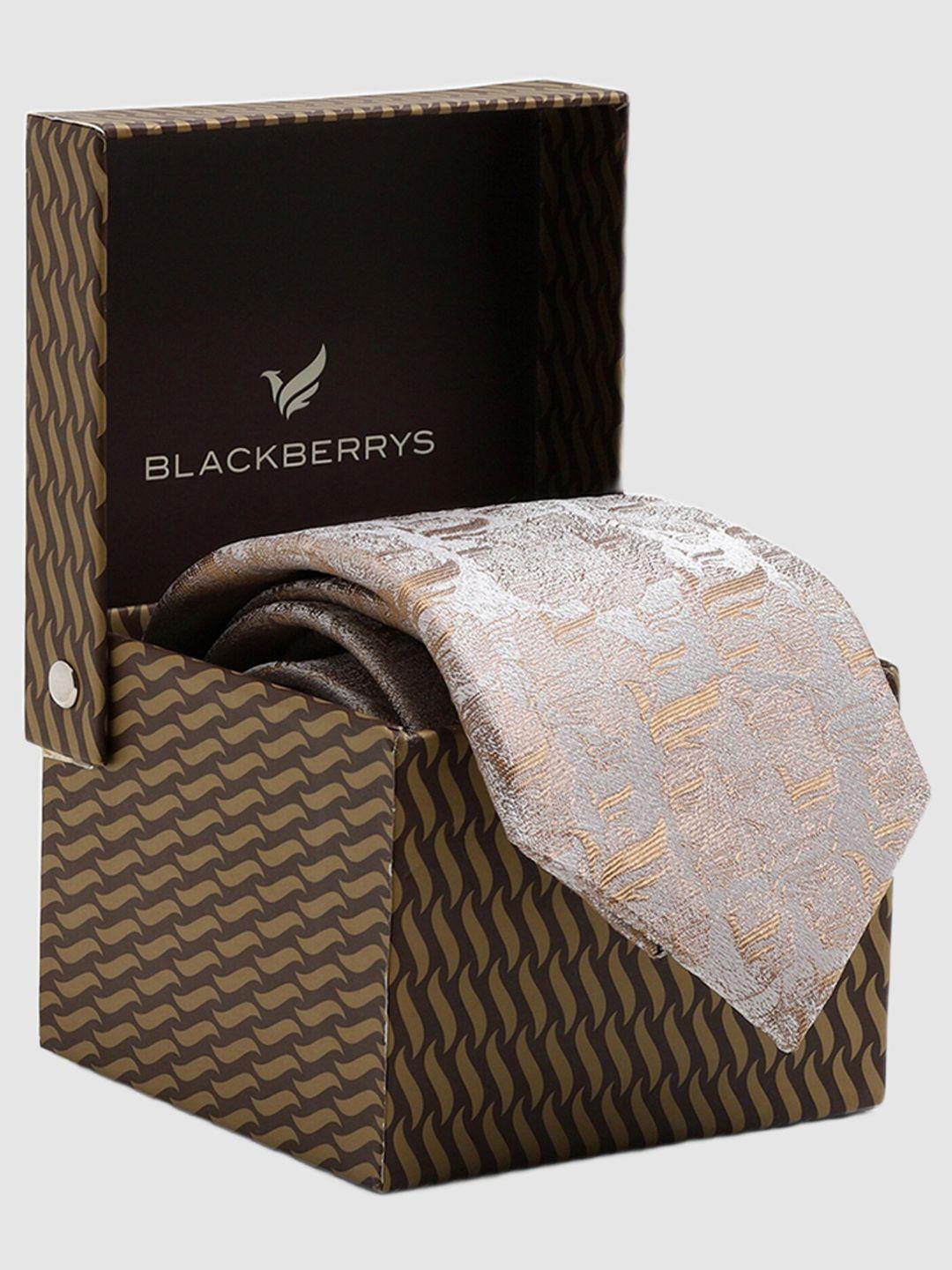 blackberrys men woven design broad tie