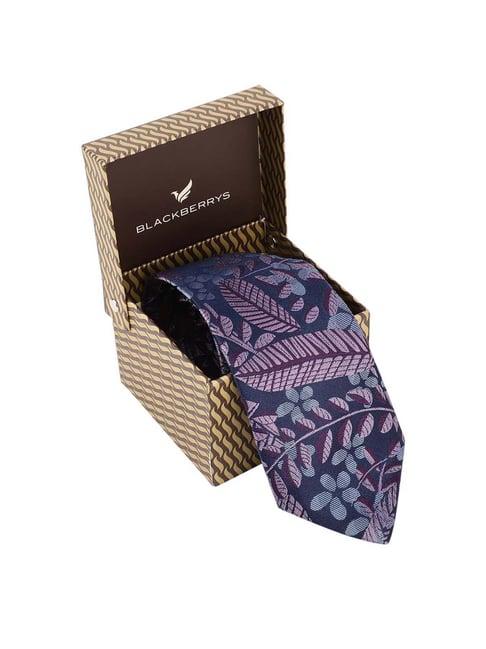 blackberrys purple printed tie