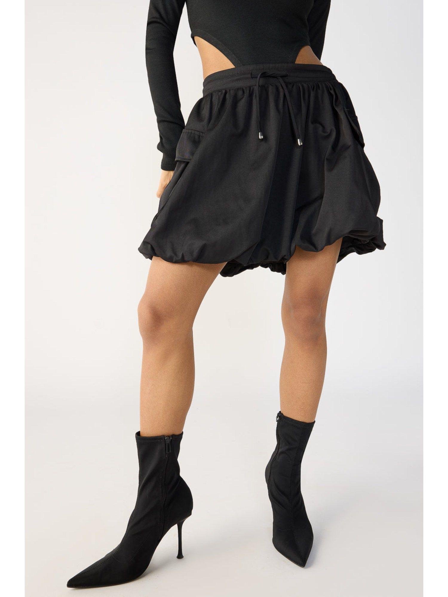 blackout parachute mini skirt