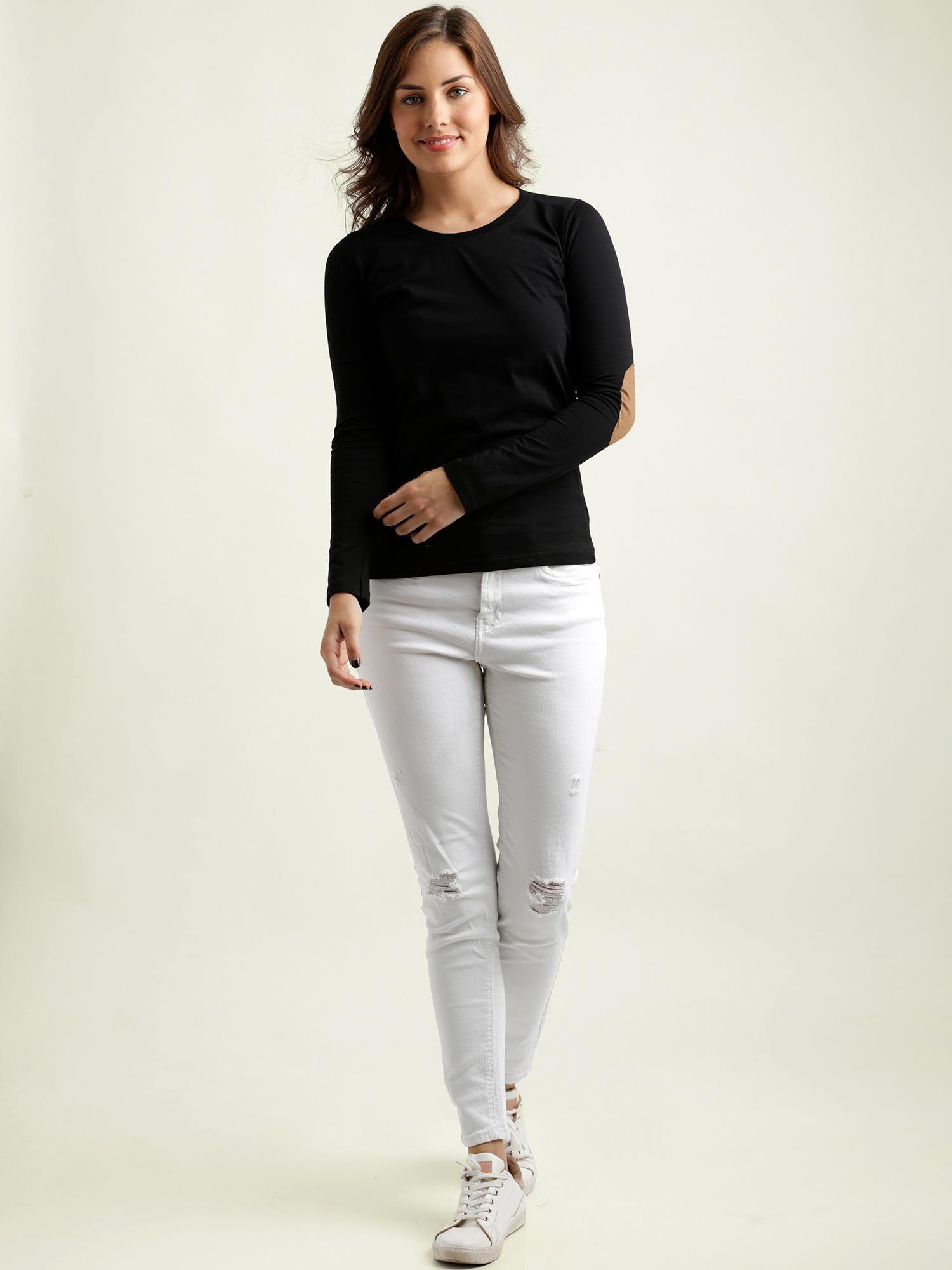 blacks elbow patch top