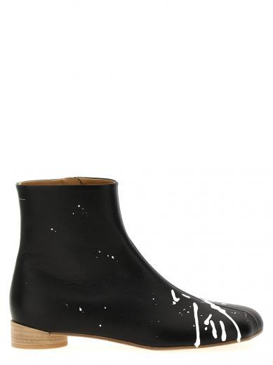 blackwhite anatomical ankle boots