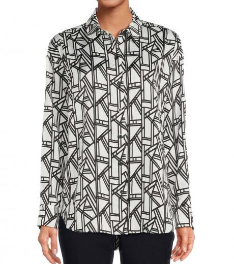 blackwhite print shirt