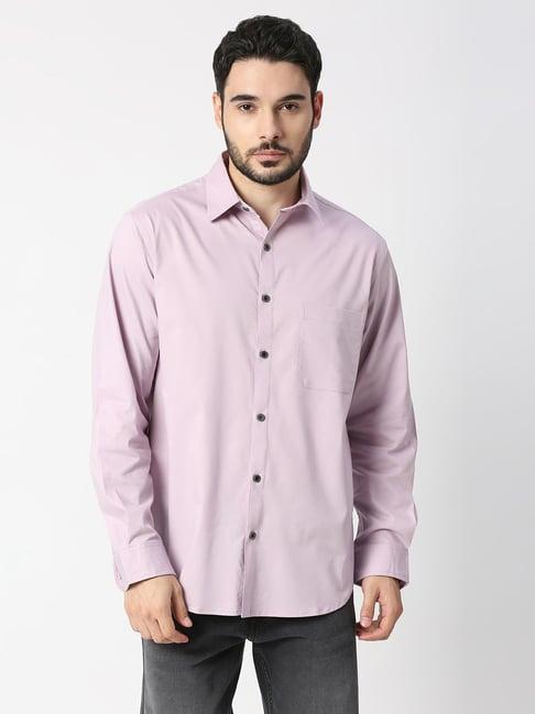 blamblack lavender regular fit shirt