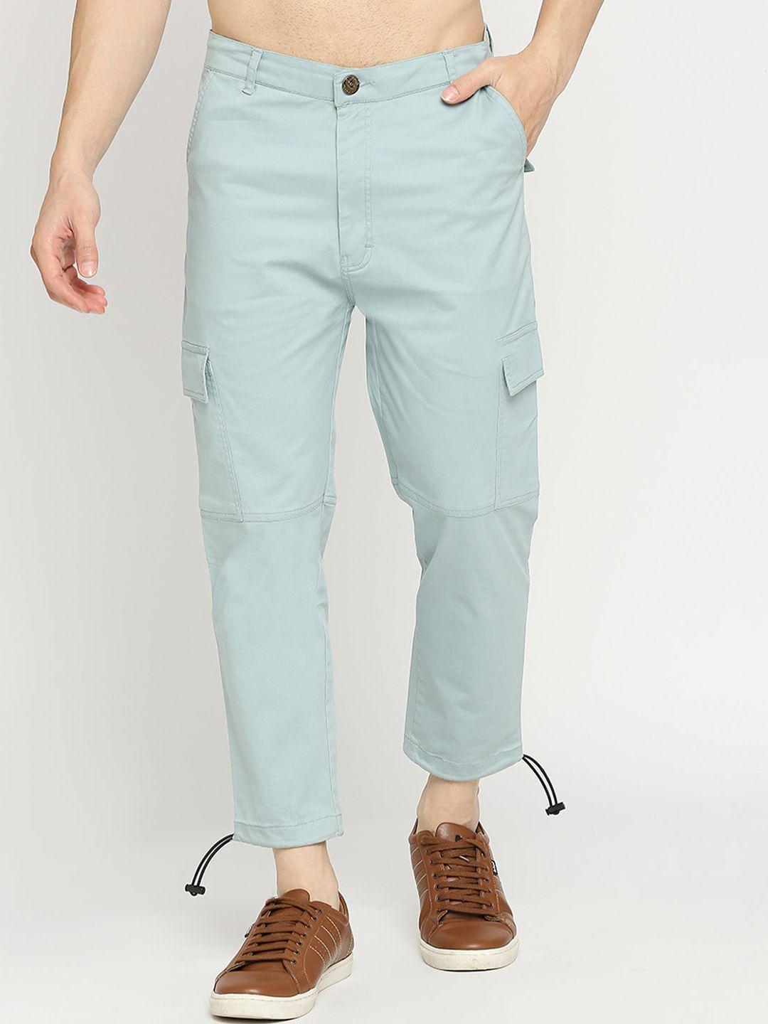 blamblack men comfort cotton cargos trousers