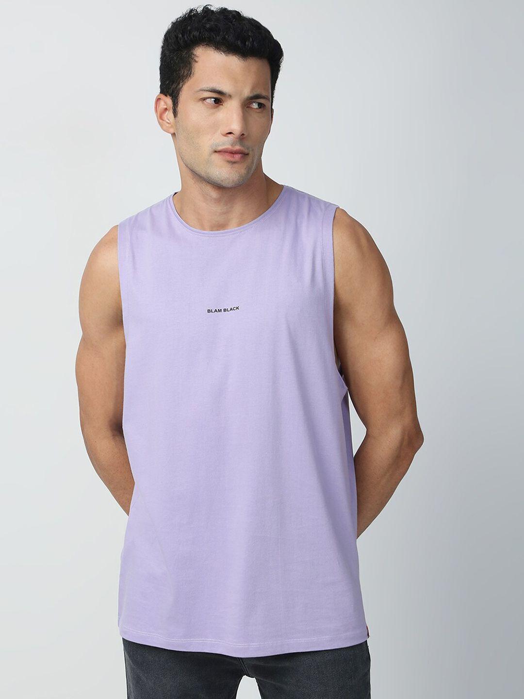 blamblack men lavender t-shirt