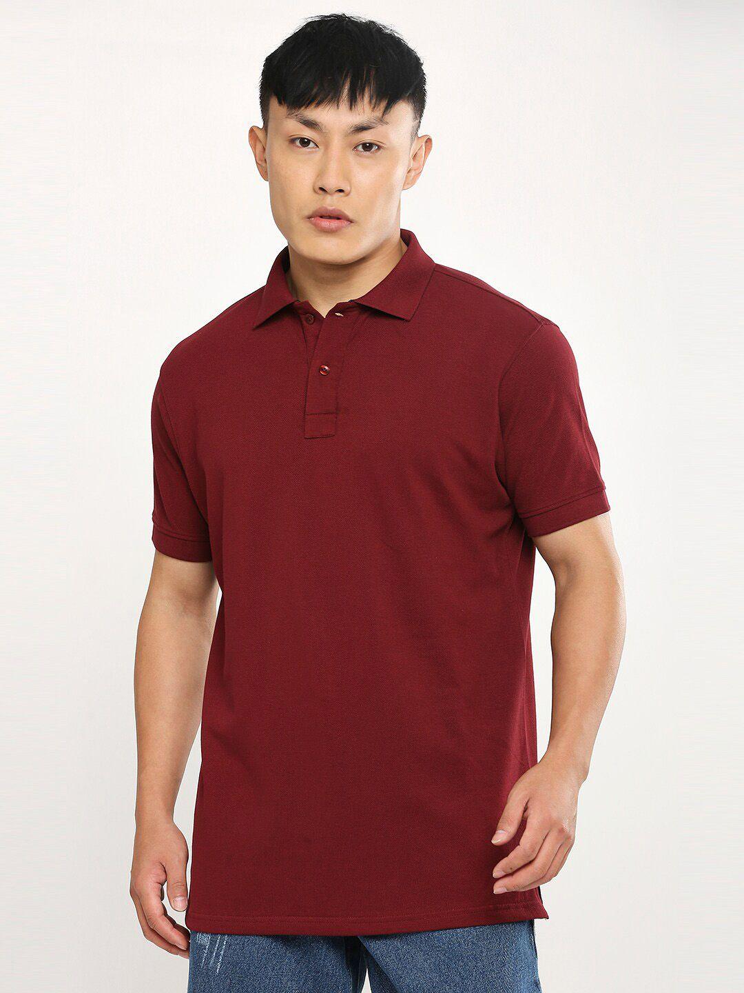 blamblack polo collar short sleeves pure cotton t-shirt