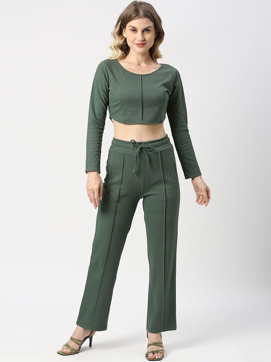 blamblack women paneled top with trousers co-ords