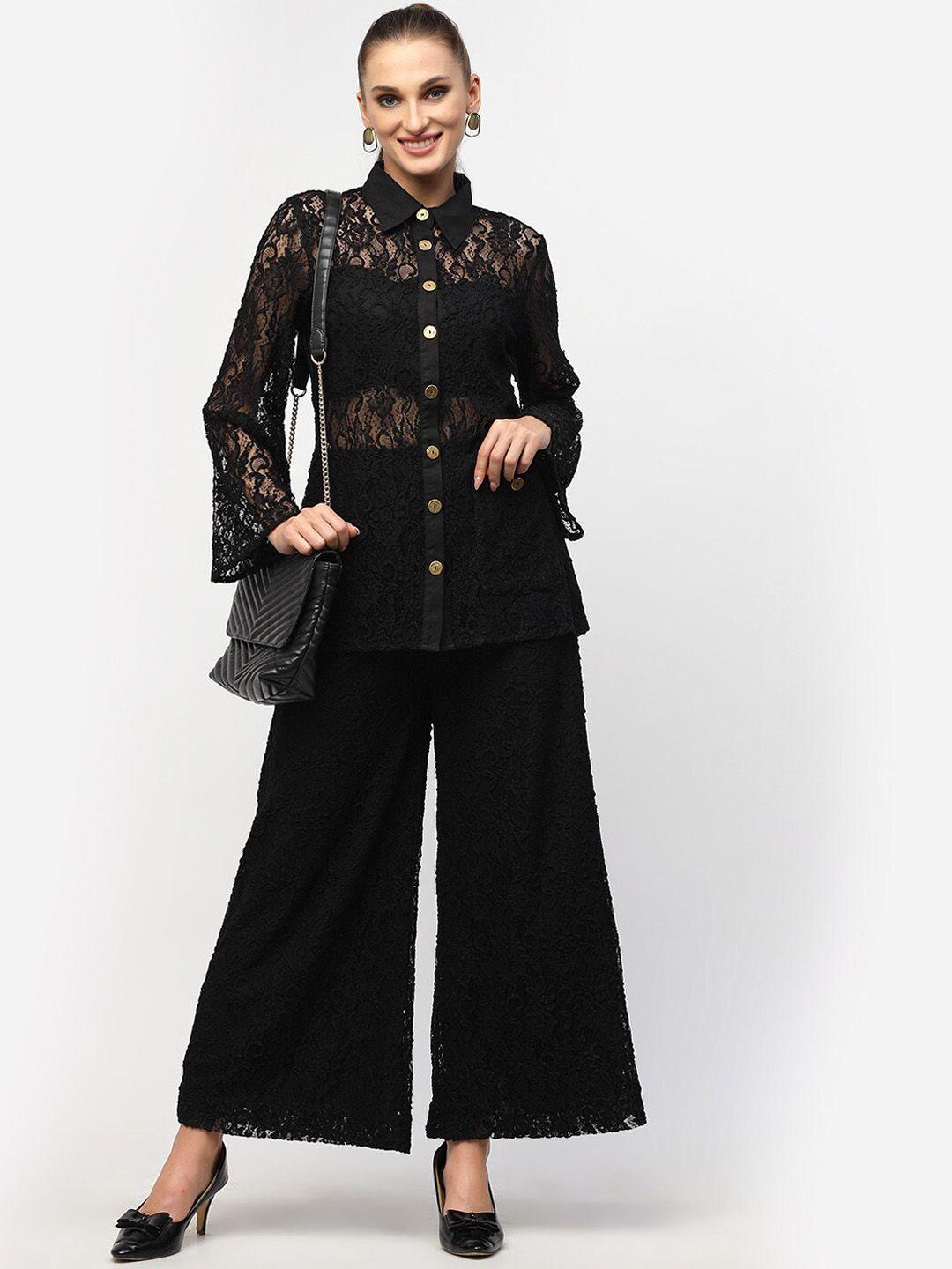 blanc9 laced top & trousers co-ords set