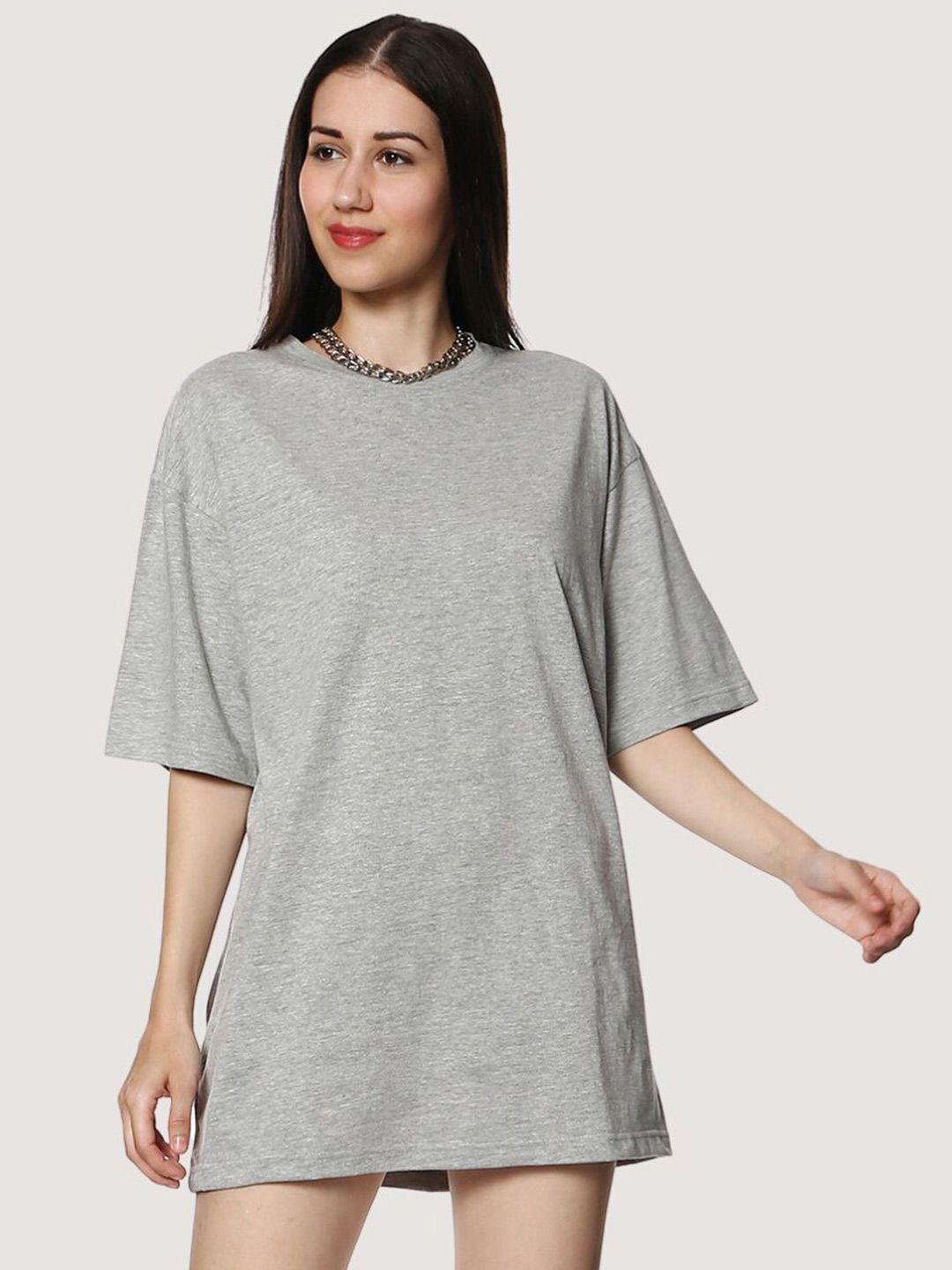 blancd women grey melange t-shirt