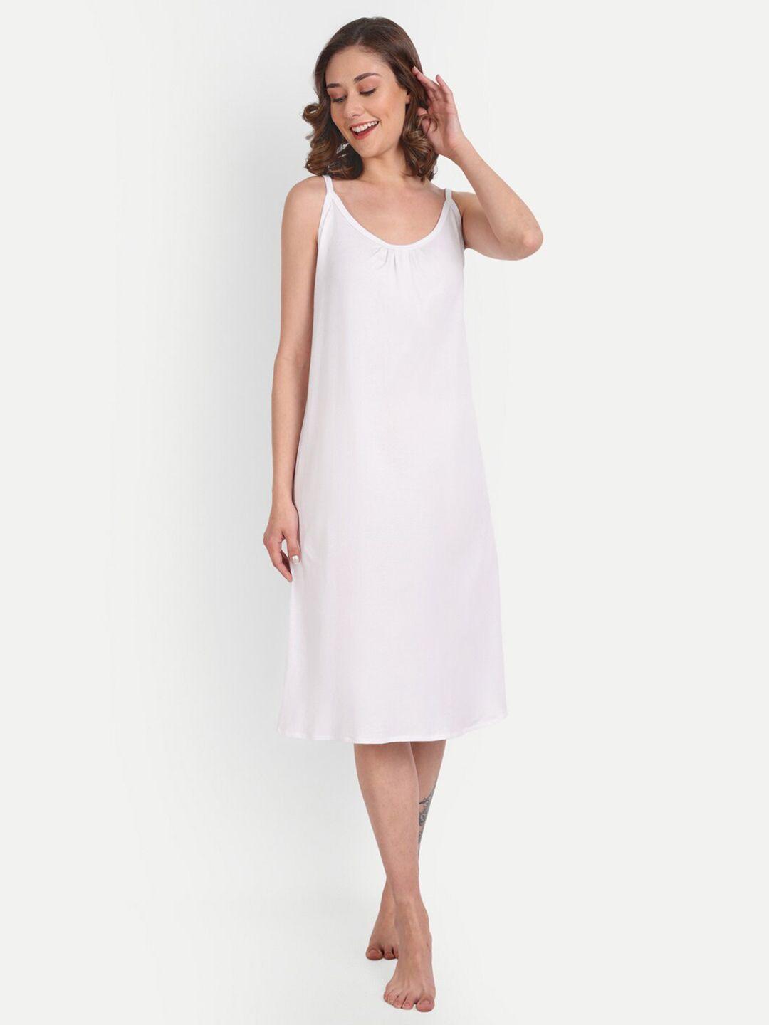 blazon scoop neck cotton midi nightdress